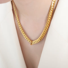 Cubic Zirconia Accent Bold Chain Necklace Designs