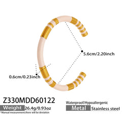 Gold-Tone Geometric Open Cuff Designs