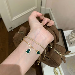 Daphne Dainty Red Agate Gourd Bracelet