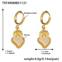 Cubic Zirconia Heart Jewelry