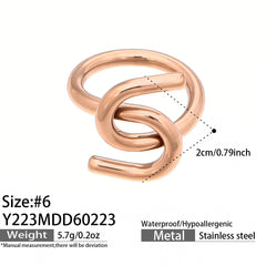 Sculptural Geometric Ring
