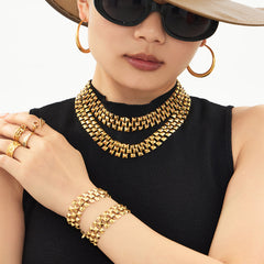 Bold Stone-Accent Chain Necklace or Bracelet