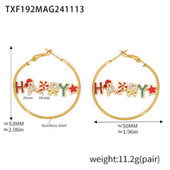 HAPPY Letter Holiday Necklace, Bracelet or Earrings