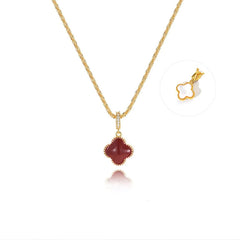 Nicolette Mother-of-Pearl Clover Pendant Necklace