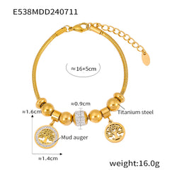 Celestial Charm Snake Chain Bracelet