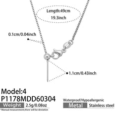 Cubic Zirconia Letter Charms & Separate Necklace Chains