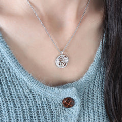 Celestial Openwork Pendant Necklace