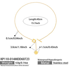 Geometric and Heart Pendant Necklace Collection