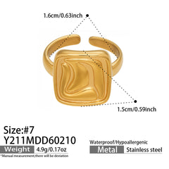 Textured Sculptural Open Ring Designs