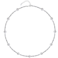 Camille Pearl Stardust Choker Necklace