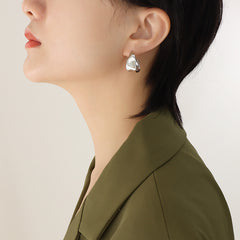 Irregular Sculptural Hoop Earrings