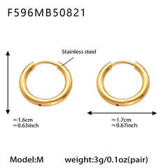Polished Minimal Huggie Hoop Earrings