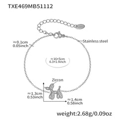 Balloon Dog Cubic Zirconia Jewelry