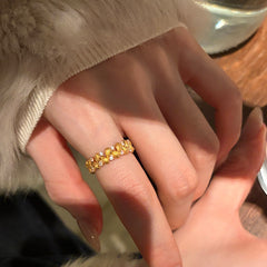 Marielle Vintage-Inspired Pavé Adjustable Ring
