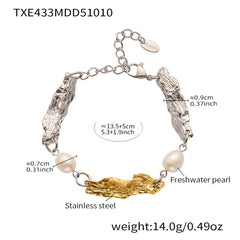 Freshwater Pearl Link Necklace & Bracelet