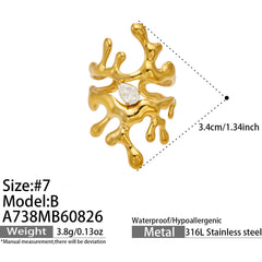 Irregular Open Ring Collection