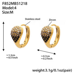 18K Gold-Plated Cubic Zirconia Teardrop Earrings