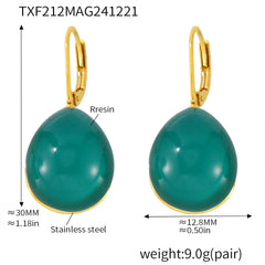Teardrop Resin Necklace Earrings or Ring