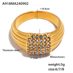 Stone-Accent Multi-Row Band Ring