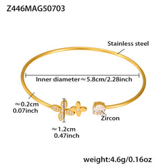 18K Gold-Plated Cubic Zirconia Open Cuff Collection