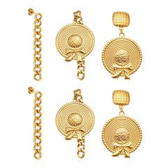 Bow & Hat-Motif Statement Earrings