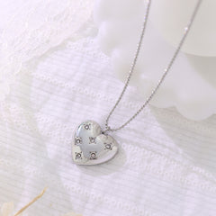 Heart Stone-Accent Pendant Necklace