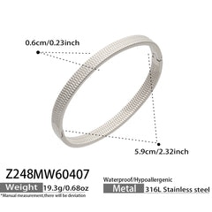 18K Gold-Plated Textured Slim Bangle Designs