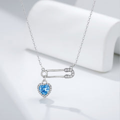 Camille Pavé Heart Pendant Necklace