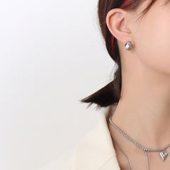 Faceted Geometric Stud Earrings