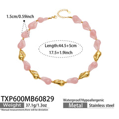 Color Resin Sculptural Link Necklace and Bracelet