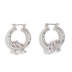 Nicolette Enamel Hoop Earrings
