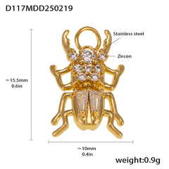 18K Gold-Plated Ornate Charm Pendant