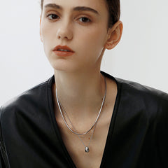 Marielle Stainless Steel Snake Choker Necklace