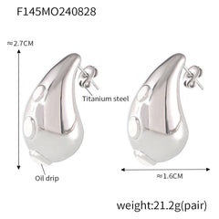 18K Gold-Plated Sculptural Teardrop Earring Designs