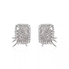 Nicolette Vintage-Inspired Pavé Stud Earrings No. 131835