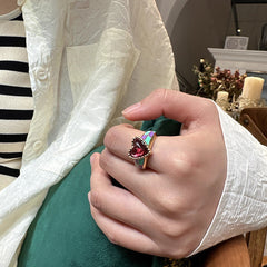 Marielle Vintage-Inspired Heart Adjustable Ring