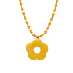 Color Resin Flower Pendant Jewelry