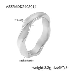 Textured Cubic Zirconia Statement Rings