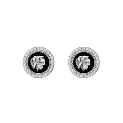 Marielle Vintage-Inspired Pavé Stud Earrings No. 537403