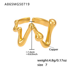 Gold-Tone Sculptural Statement Ring Designs