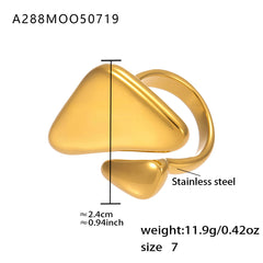 Gold-Tone Sculptural Statement Ring Designs