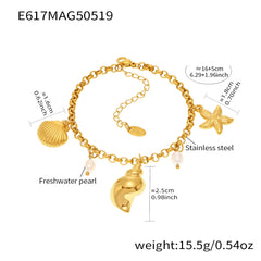 Ocean Charm Bracelet, Anklet or Separate Pendant Pack