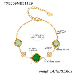 Faceted Glass Floral Necklace, Bracelet or Earrings