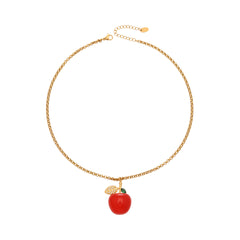 18K Gold-Plated Cherry Pendant Necklace & Pendant