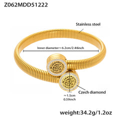 Floral & Cubic Zirconia Open Cuff Bracelets