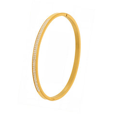 Cubic Zirconia or Openwork Bangle Bracelet