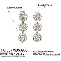 Color Cubic Zirconia Flower Station Jewelry