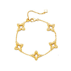 Camille Vintage-Inspired Clover Bracelet