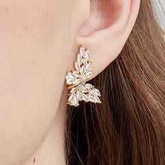 Daphne Dainty Pavé Butterfly Stud Earrings