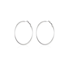Nadine Statement Stainless Steel Hoop Earrings